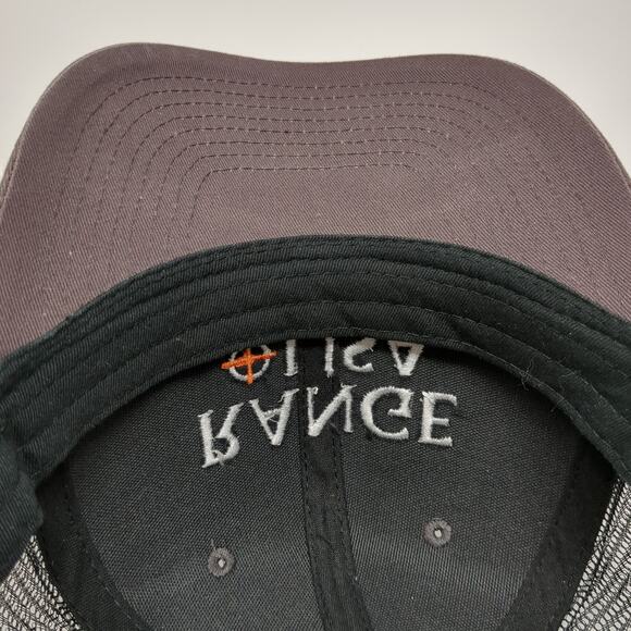 Range USA Snapback Trucker Hat Gray One Size Adjustable Embroidered Mesh Back - Picture 8 of 9